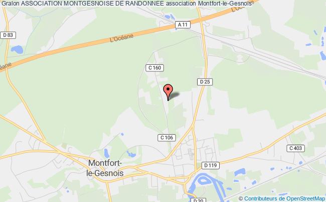 plan association Association Montgesnoise De Randonnee Montfort-le-Gesnois