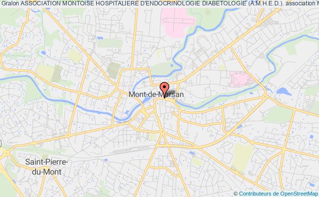 plan association Association Montoise Hospitaliere D'endocrinologie Diabetologie (a.m.h.e.d.). Mont-de-Marsan