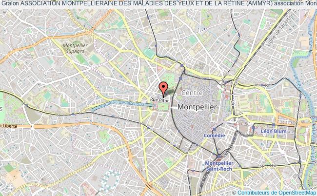 plan association Association Montpellieraine Des Maladies Des Yeux Et De La Retine (ammyr) Montpellier