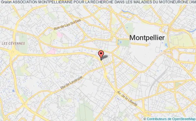 plan association Association MontpelliÉraine Pour La Recherche Dans Les Maladies Du Motoneurone (amrmm) Montpellier