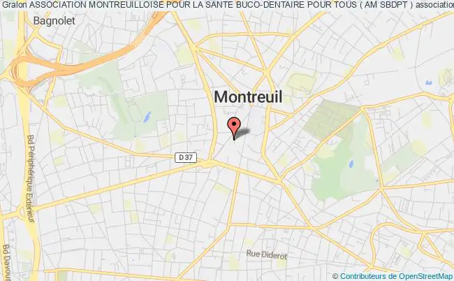 plan association Association Montreuilloise Pour La Sante Buco-dentaire Pour Tous ( Am Sbdpt ) Montreuil