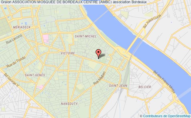 plan association Association MosquÉe De Bordeaux Centre (ambc) Bordeaux