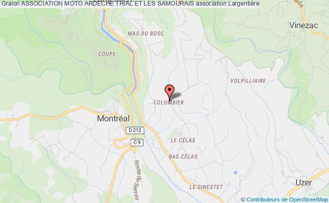 plan association Association Moto Ardeche Trial Et Les Samourais Largentière