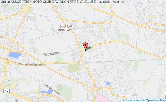 plan association Association Moto-club D'avignon Et De Vaucluse Avignon