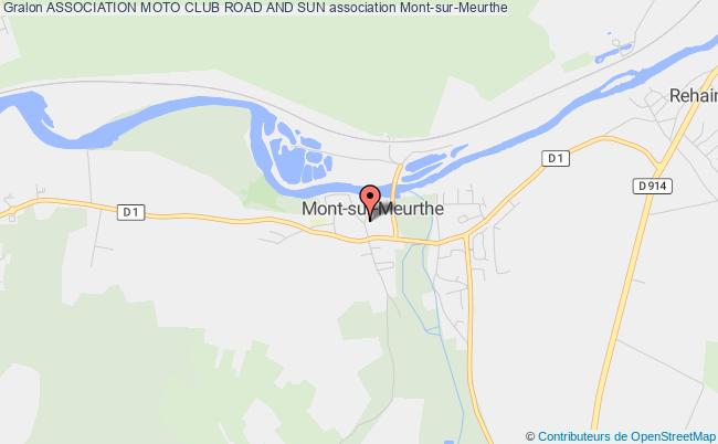 plan association Association Moto Club Road And Sun Mont-sur-Meurthe