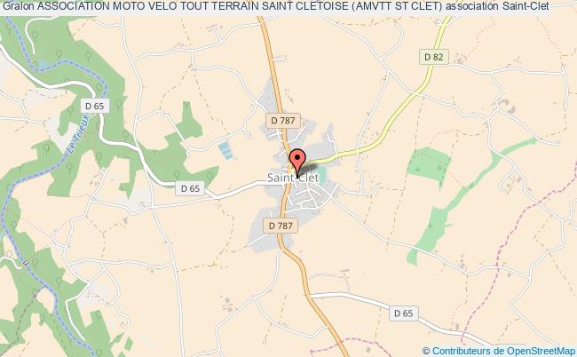 plan association Association Moto Velo Tout Terrain Saint Cletoise (amvtt St Clet) Saint-Clet