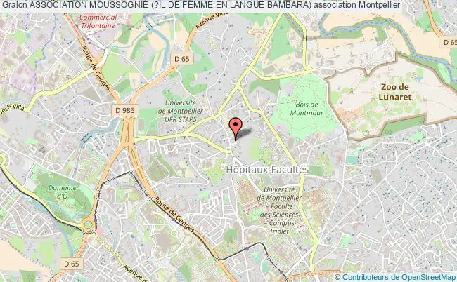 plan association Association MoussogniÉ (?il De Femme En Langue Bambara) Montpellier