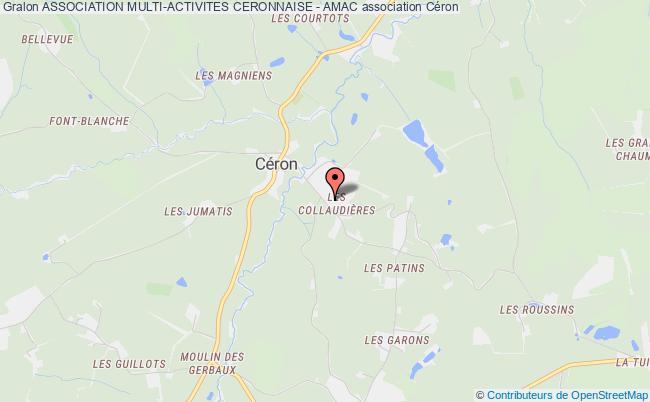 plan association Association Multi-activites Ceronnaise - Amac Céron