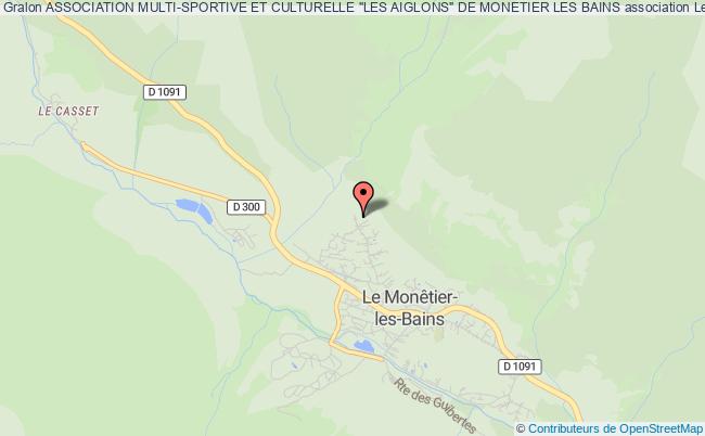plan association Association Multi-sportive Et Culturelle "les Aiglons" De Monetier Les Bains Le Monêtier-les-Bains