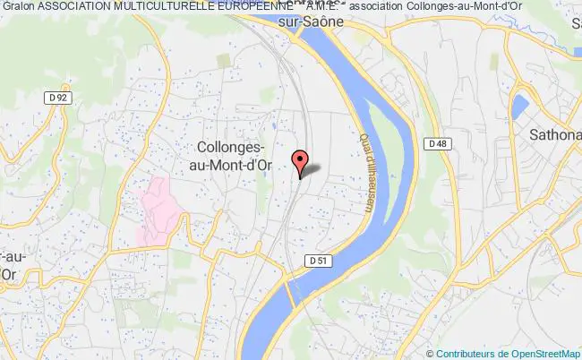plan association Association Multiculturelle Europeenne  " A.m.e. " Collonges-au-Mont-d'Or