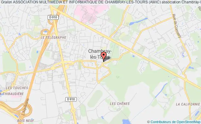 plan association Association Multimedia Et Informatique De Chambray-les-tours (amic) Chambray-lès-Tours