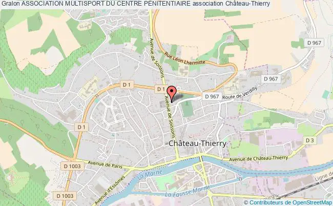 plan association Association Multisport Du Centre PÉnitentiaire Château-Thierry