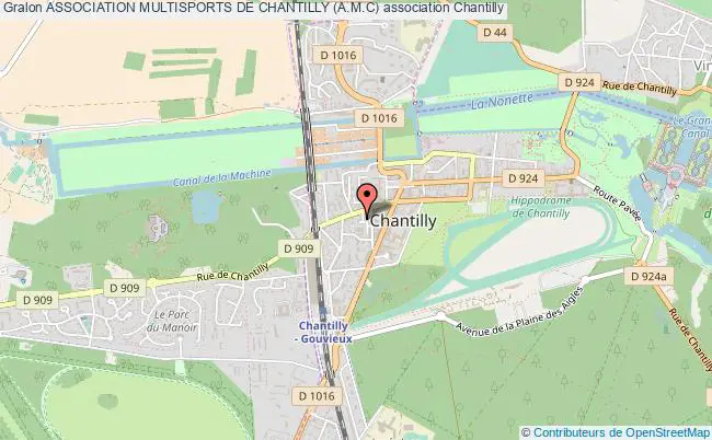 plan association Association Multisports De Chantilly (a.m.c) Chantilly