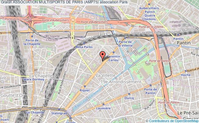 plan association Association Multisports De Paris (amp75) Paris