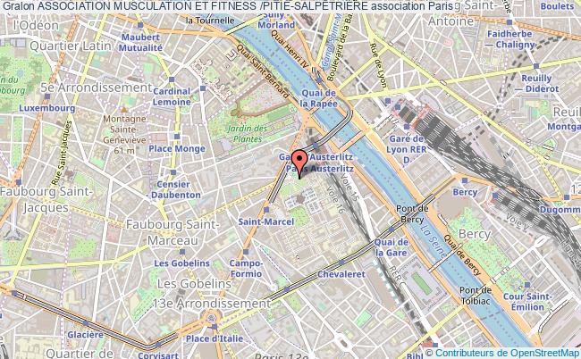 plan association Association Musculation Et Fitness /pitiÉ-salpÊtriÈre Paris