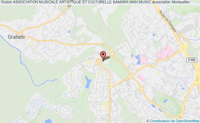 plan association Association Musicale Artistique Et Culturelle Bamara Man Music Montpellier