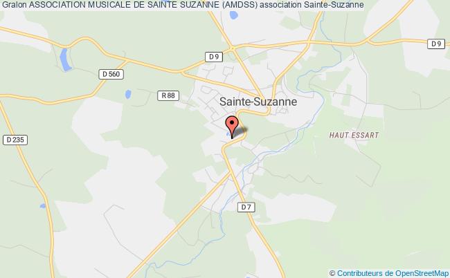 plan association Association Musicale De Sainte Suzanne (amdss) Sainte-Suzanne-et-Chammes