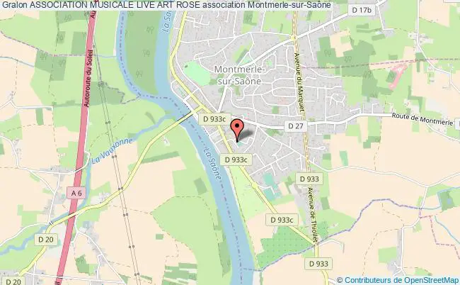 plan association Association Musicale Live Art Rose Montmerle-sur-Saône
