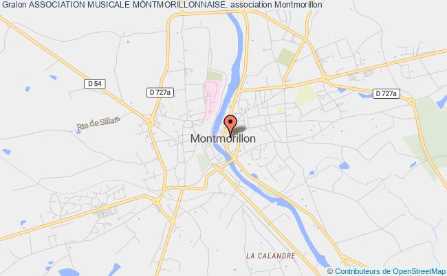plan association Association Musicale Montmorillonnaise. Montmorillon