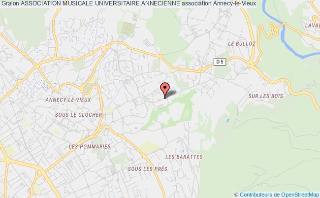 plan association Association Musicale Universitaire Annecienne Annecy-le-Vieux