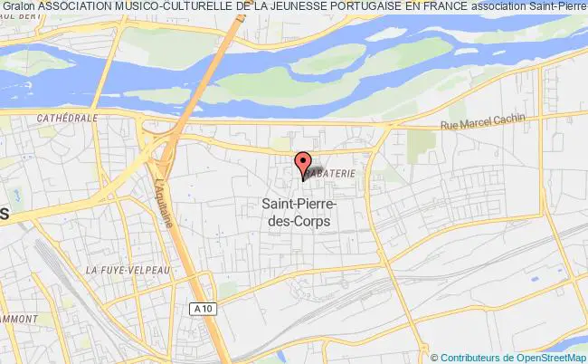 plan association Association Musico-culturelle De La Jeunesse Portugaise En France Saint-Pierre-des-Corps