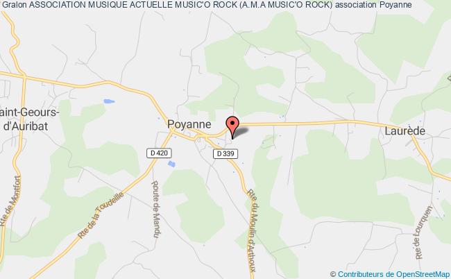 plan association Association Musique Actuelle Music'o Rock (a.m.a Music'o Rock) Poyanne