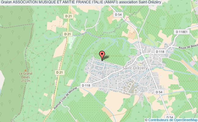 plan association Association Musique Et AmitiÉ France Italie (amafi) Saint-Drézéry