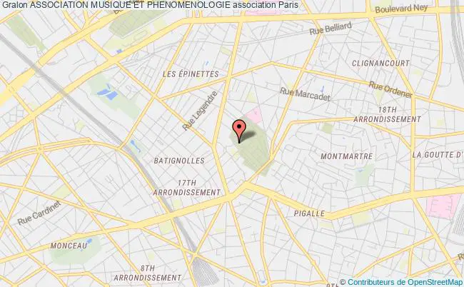 plan association Association Musique Et Phenomenologie Paris