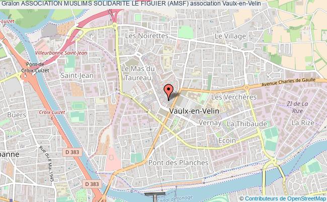 plan association Association Muslims Solidarite Le Figuier (amsf) Vaulx-en-Velin