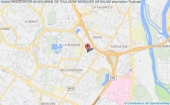 plan association Association Musulmane De Toulouse Mosquee As-salam Toulouse