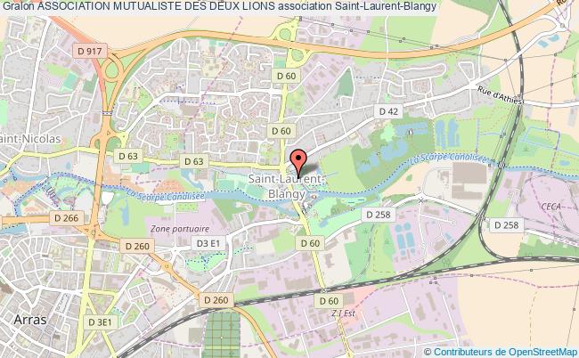 plan association Association Mutualiste Des Deux Lions Saint-Laurent-Blangy