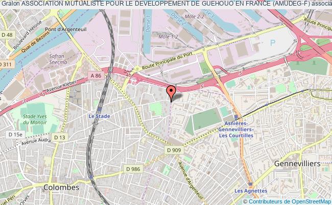 plan association Association Mutualiste Pour Le Developpement De Guehouo En France (amudeg-f) Colombes