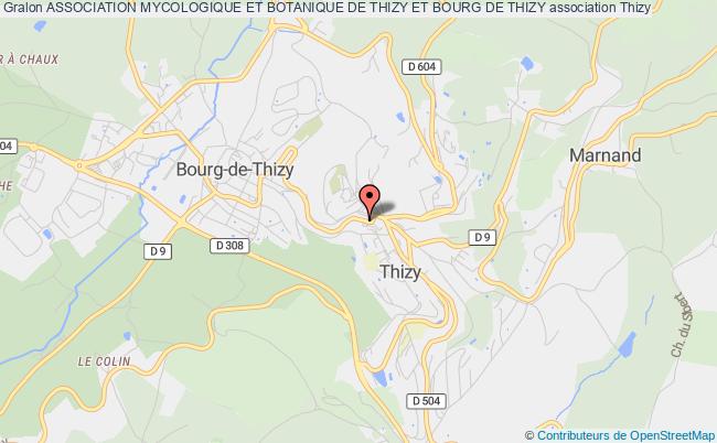 plan association Association Mycologique Et Botanique De Thizy Et Bourg De Thizy Thizy-les-Bourgs