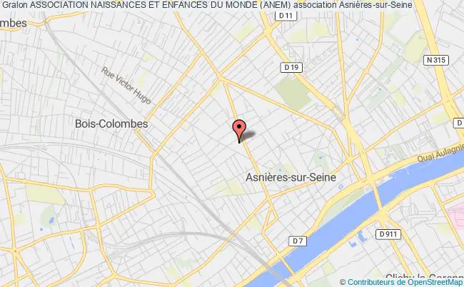 plan association Association Naissances Et Enfances Du Monde (anem) Asnières-sur-Seine