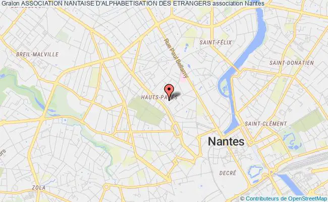 plan association Association Nantaise D'alphabetisation Des Etrangers Nantes