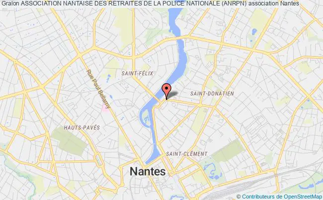 plan association Association Nantaise Des Retraites De La Police Nationale (anrpn) Nantes