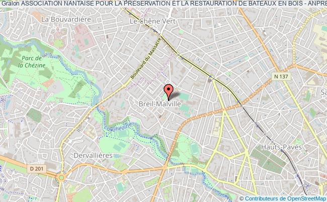 plan association Association Nantaise Pour La Preservation Et La Restauration De Bateaux En Bois - Anprbb Nantes