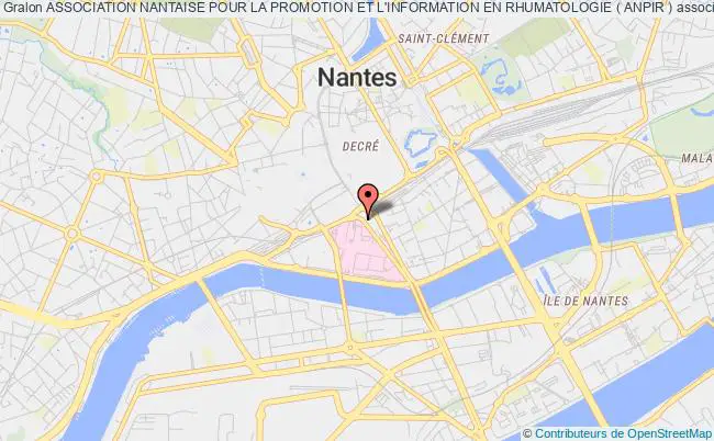 plan association Association Nantaise Pour La Promotion Et L'information En Rhumatologie ( Anpir ) Nantes