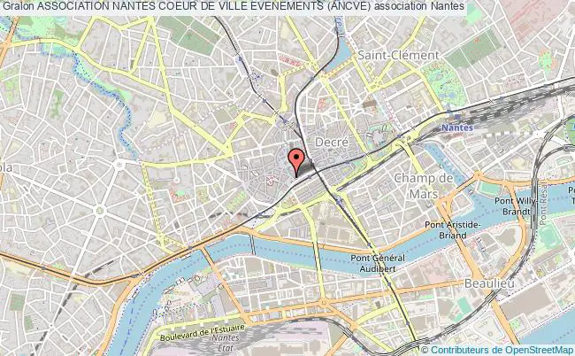 plan association Association Nantes Coeur De Ville Evenements (ancve) Nantes