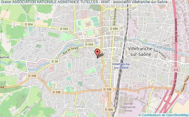 plan association Association Nationale Assistance Tutelles - Anat - Villefranche-sur-Saône