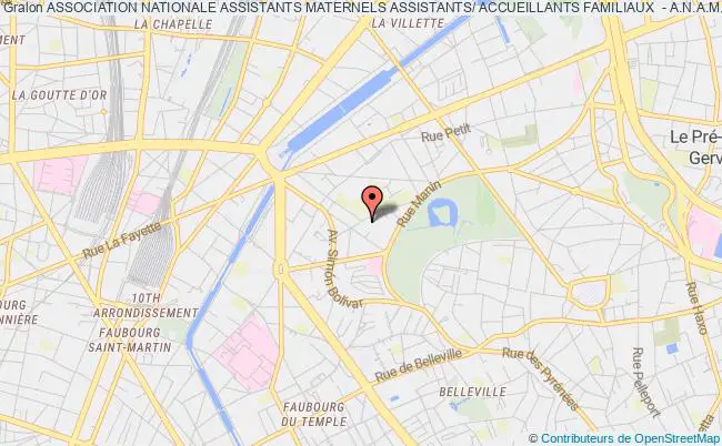 plan association Association Nationale Assistants Maternels Assistants/ Accueillants Familiaux  - A.n.a.m.a.a.f.accueillons-ensemble Paris