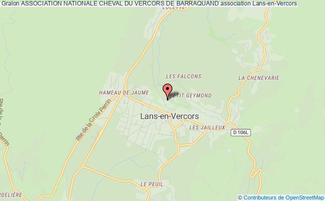 plan association Association Nationale Cheval Du Vercors De Barraquand Lans-en-Vercors