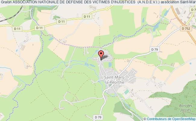plan association Association Nationale De Defense Des Victimes D'injustices  (a.n.d.e.v.i.) Saint-Mars-la-Réorthe