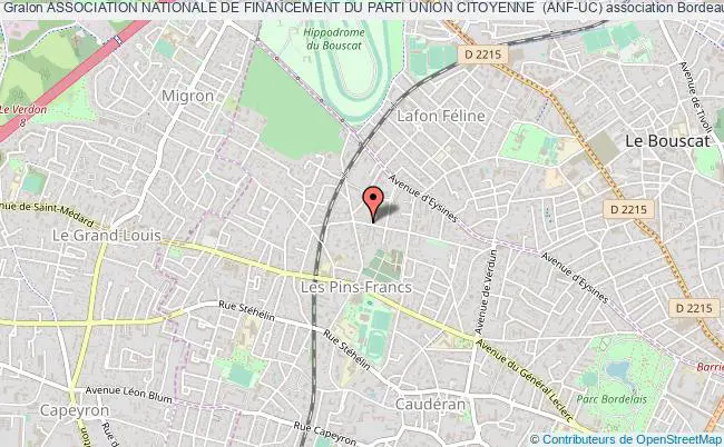 plan association Association Nationale De Financement Du Parti Union Citoyenne  (anf-uc) Bordeaux