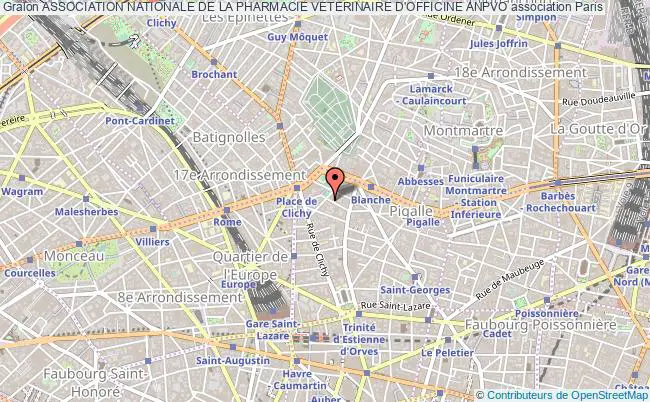 plan association Association Nationale De La Pharmacie Veterinaire D'officine Anpvo Paris