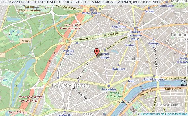 plan association Association Nationale De PrÉvention Des Maladies 9 (anpm 9) Paris