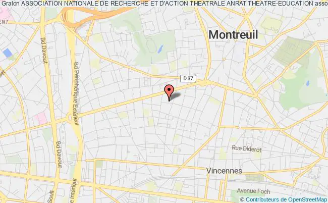 plan association Association Nationale De Recherche Et D'action Theatrale Anrat Theatre-education Montreuil