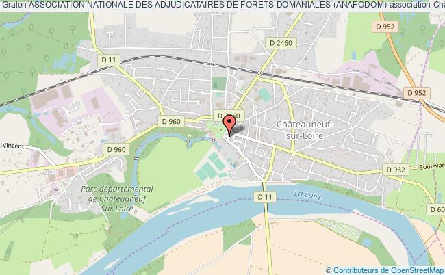 plan association Association Nationale Des Adjudicataires De Forets Domaniales (anafodom) Châteauneuf-sur-Loire