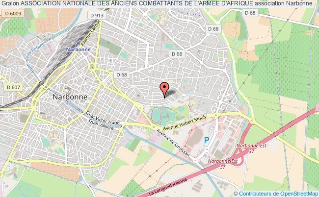 plan association Association Nationale Des Anciens Combattants De L'armee D'afrique Narbonne