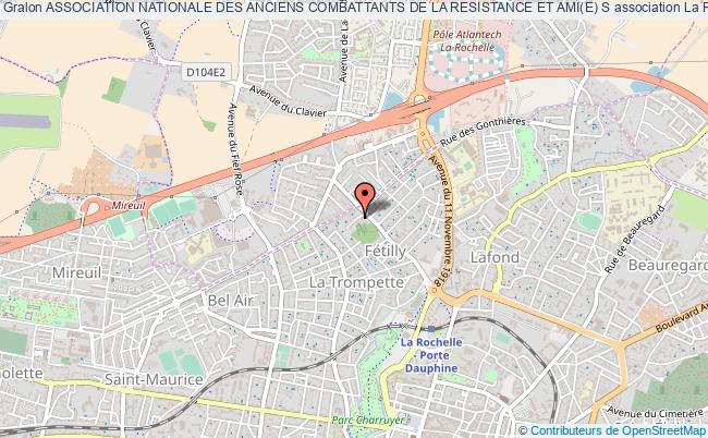 plan association Association Nationale Des Anciens Combattants De La Resistance Et Ami(e) S La Rochelle